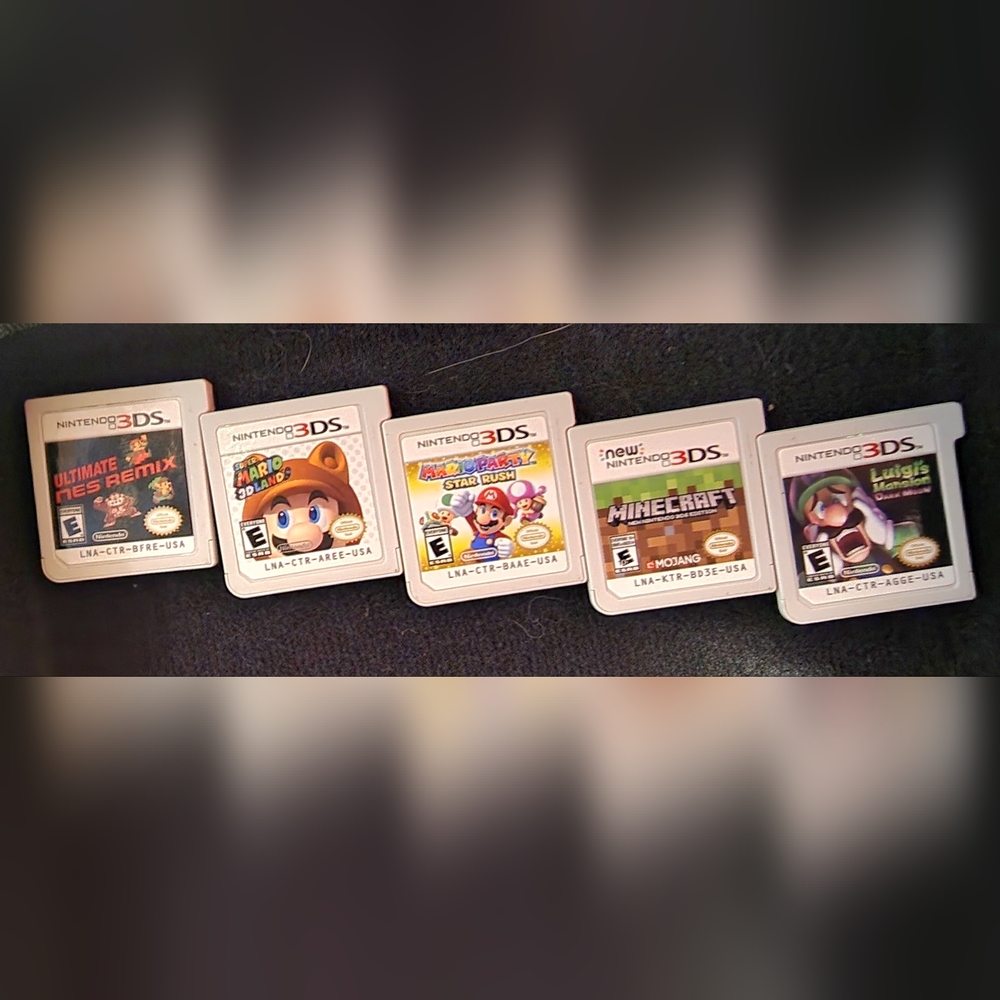 5 nintendo 3ds games without cases